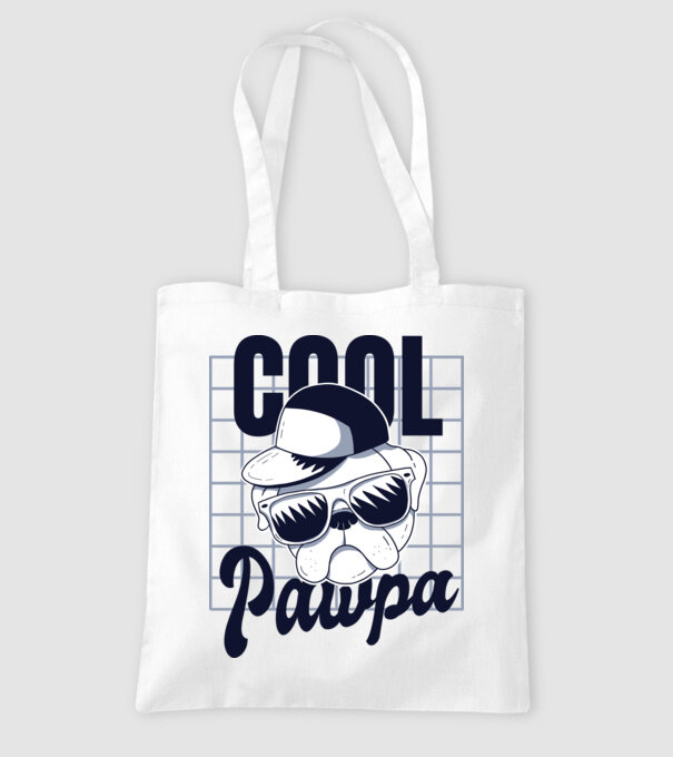 Cool Pawpa model alb pe tricou