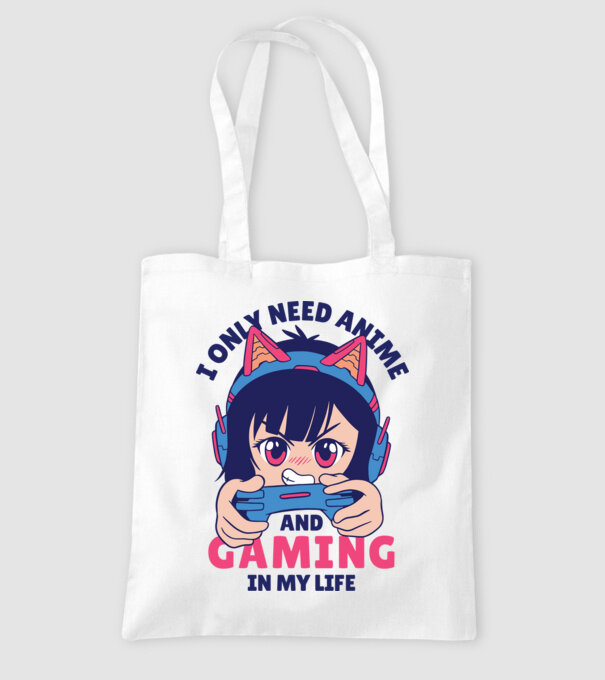 Am nevoie doar de Anime și Jocuri model alb pe tricou