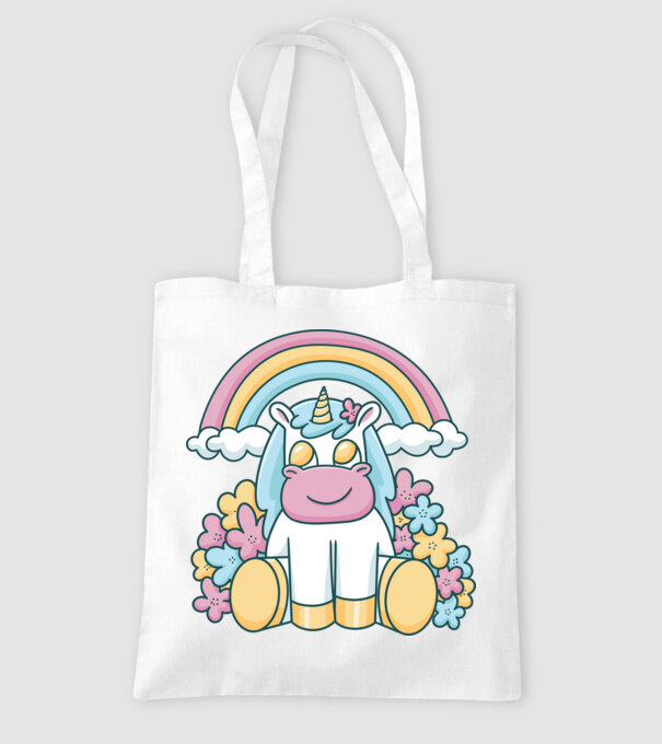 Unicorn drăguț model alb pe tricou