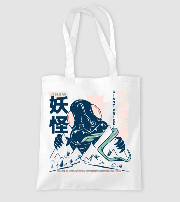 Daidarabotchi Yokai Anime model alb pe tricou