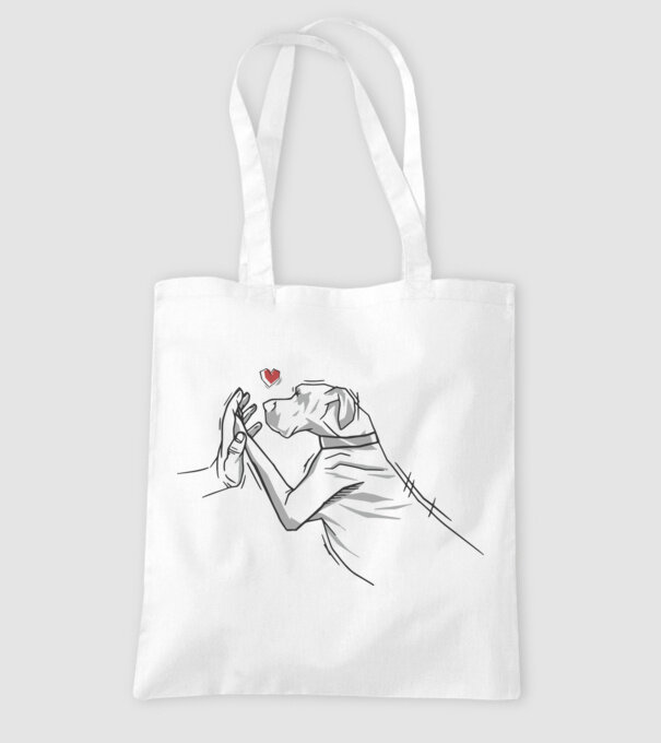 Dog danez bate palma model alb pe tricou