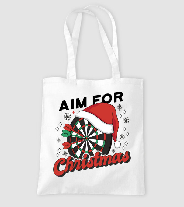 Darts Crăciun model alb pe tricou