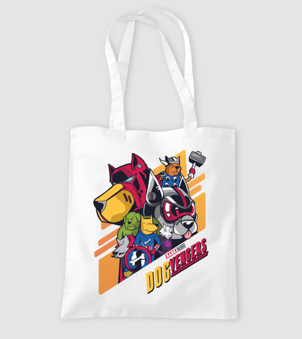 Dogvengers Câini Eroi model alb pe tricou