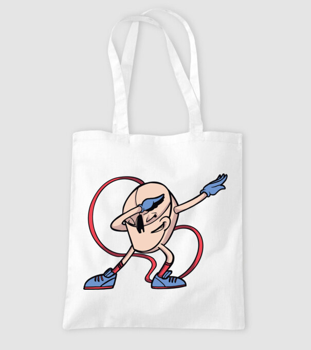 Șoarece DAB model alb pe tricou