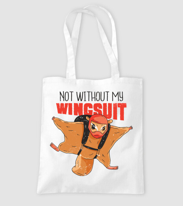 Veveriță cu parașută tricou amuzant model alb pe tricou