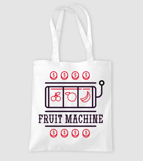 Fruit Machine Slot Machine model alb pe tricou
