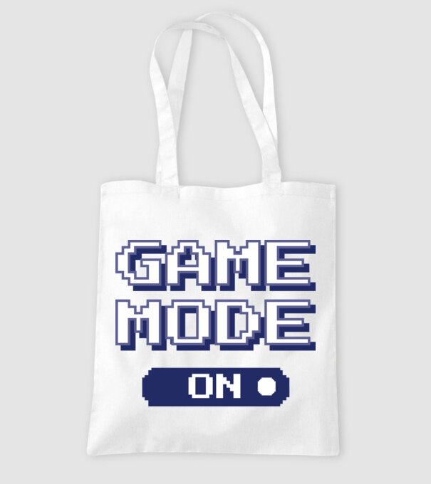 Game mode on Gamer pixel model alb pe tricou