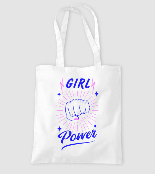 Girl Power Ziua Femeii model alb pe tricou