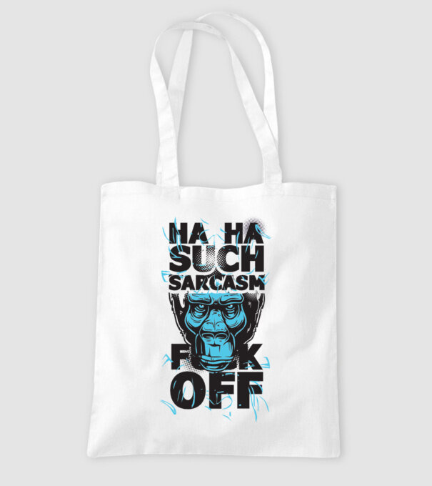 Haha, Such Sarcasm model alb pe tricou