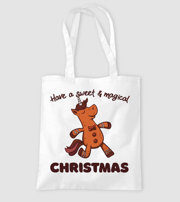 Have a sweet and magical Christmas model alb pe tricou