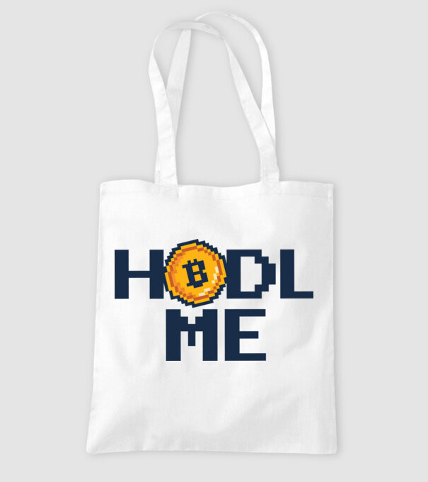 Hodl Me Bitcoin model alb pe tricou