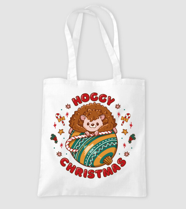 Hoggy Christmas Crăciun cu Arici model alb pe tricou