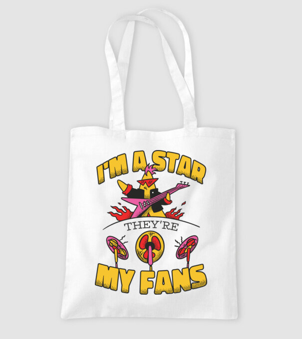 'I''m a Star, They''re my Fans' model alb pe tricou
