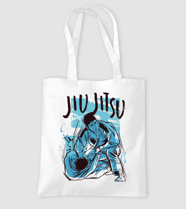 Jiu Jitsu model alb pe tricou