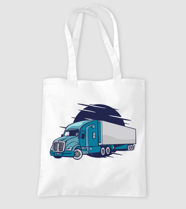 Tricou Șofer de camion model alb pe tricou