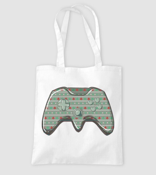 Controler Gamer Crăciun model alb pe tricou