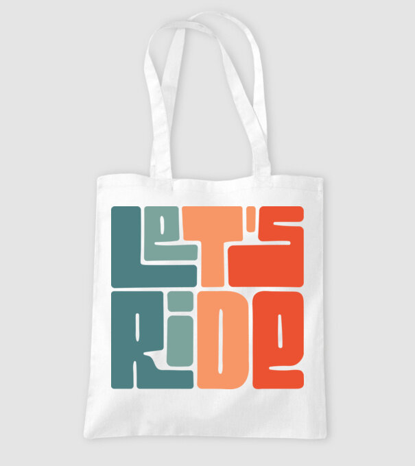 'Let''s Ride - Snowboard' model alb pe tricou