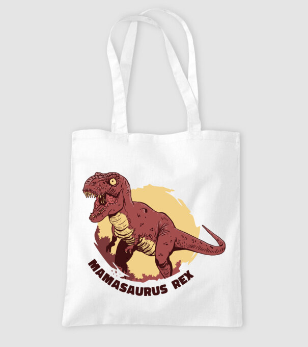 mamasaurus rex model alb pe tricou