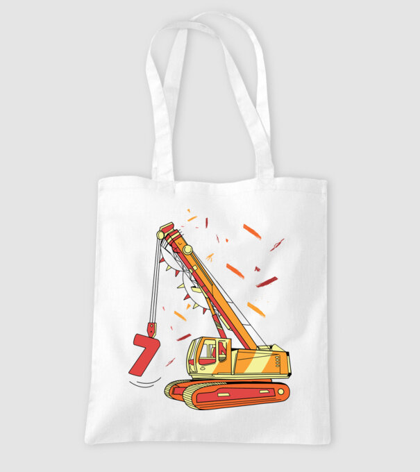 Prindere 7th Birthday model alb pe tricou
