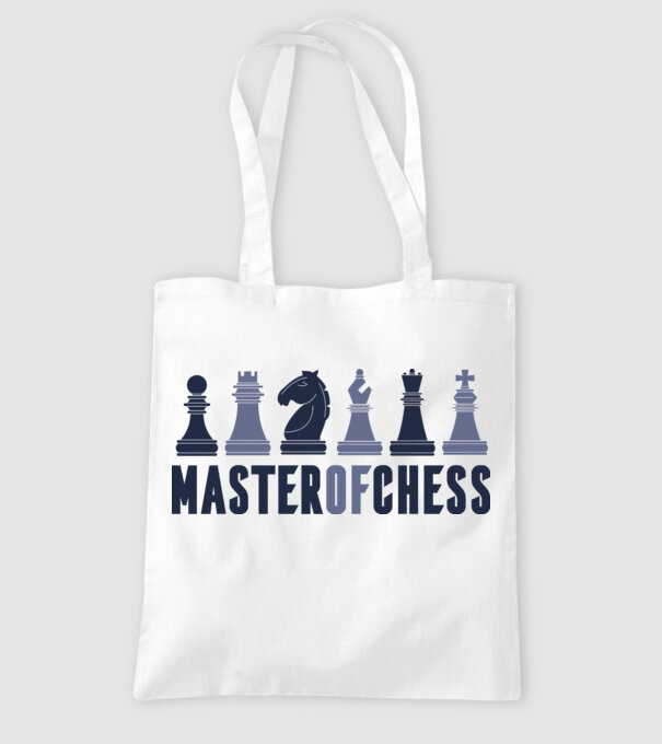 Master of Chess model alb pe tricou