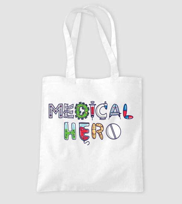 Medical Hero - Eroi de zi cu zi model alb pe tricou
