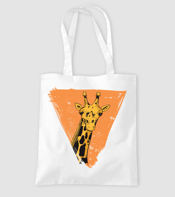 Girafă cool model alb pe tricou