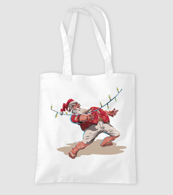 Limbo Moș Crăciun model alb pe tricou