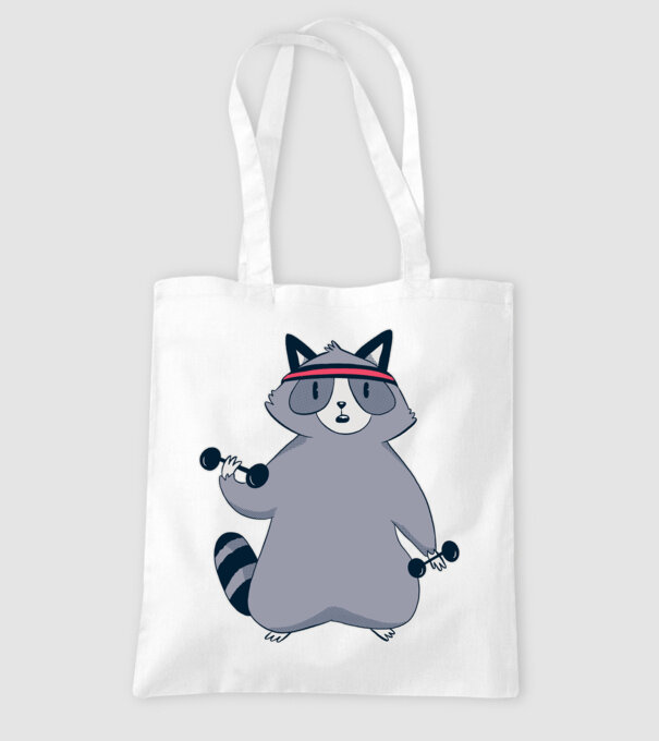 Raton antrenament model alb pe tricou