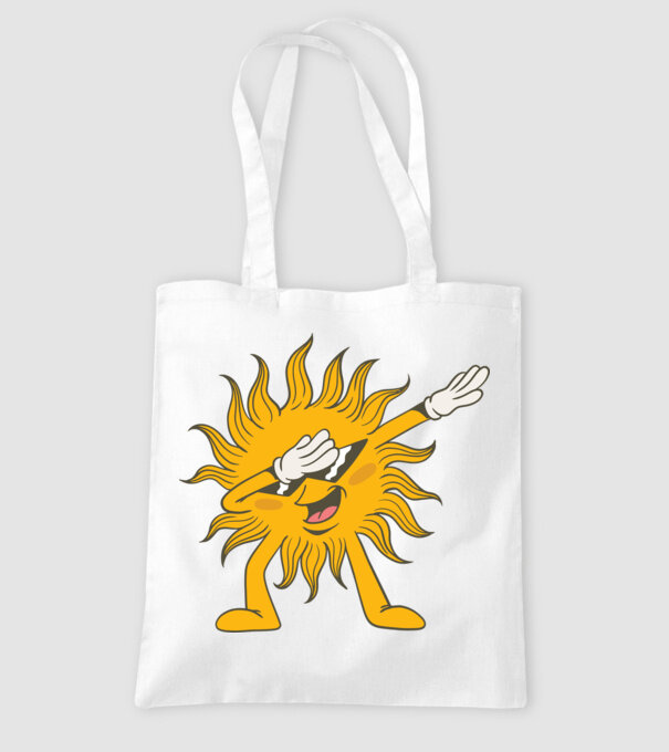 Soare DAB model alb pe tricou