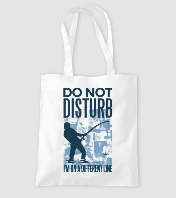 Nu mă deranja, sunt pe altă linie Pescar model alb pe tricou