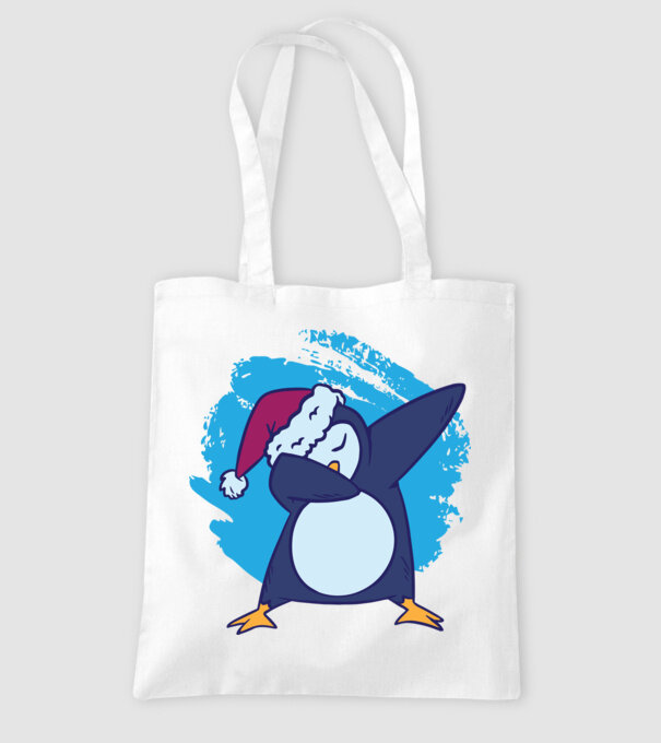 Pinguin DAB model alb pe tricou