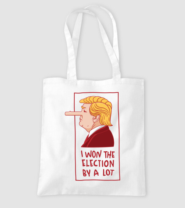Pinocchio Trump model alb pe tricou