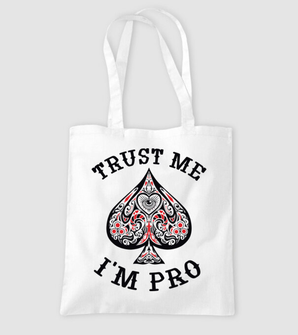 Jucător profesionist de poker model alb pe tricou