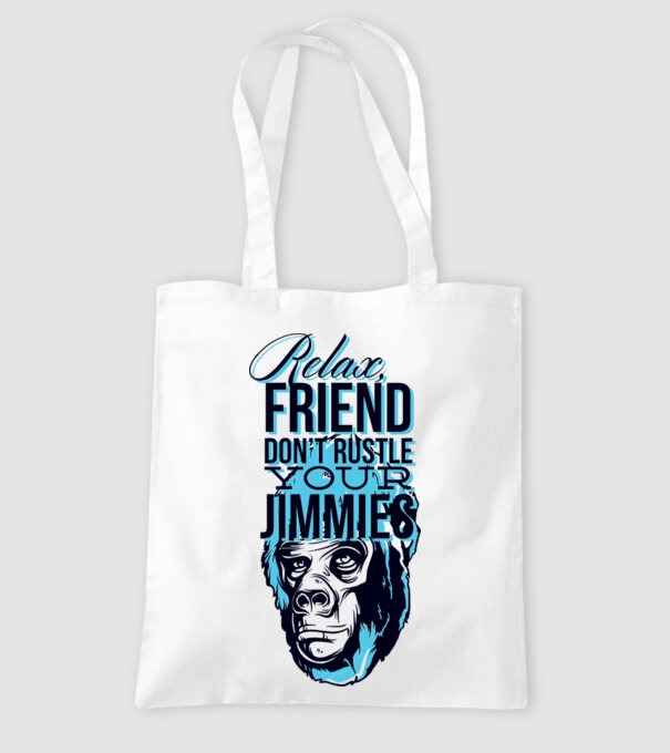Relax Friend model alb pe tricou