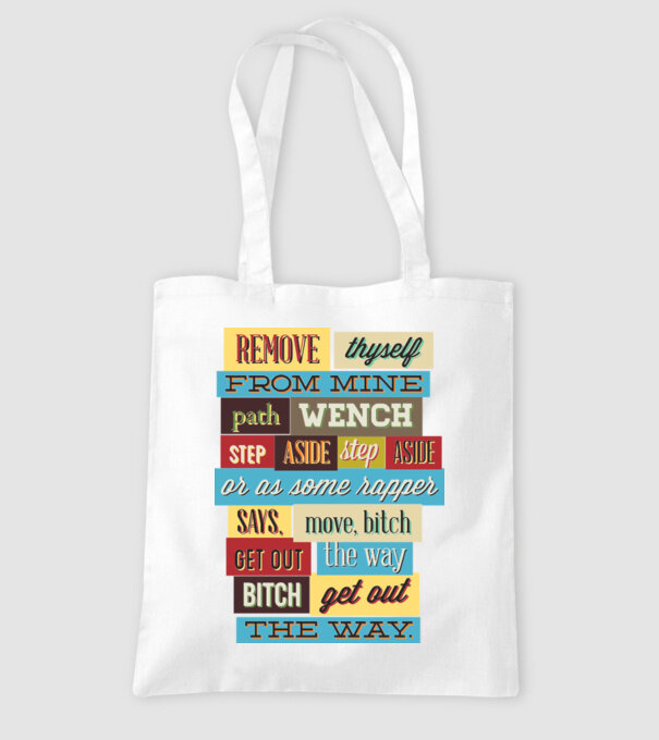 Remove thyself from mine path wench model alb pe tricou