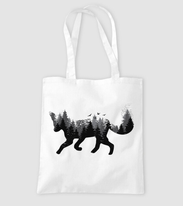Vulpe pădure Natură model alb pe tricou