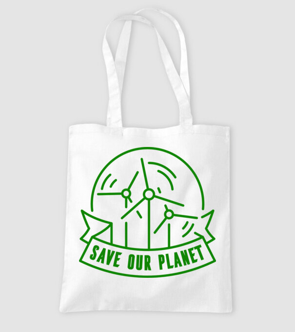 Save Our Planet - Ziua Pământului model alb pe tricou