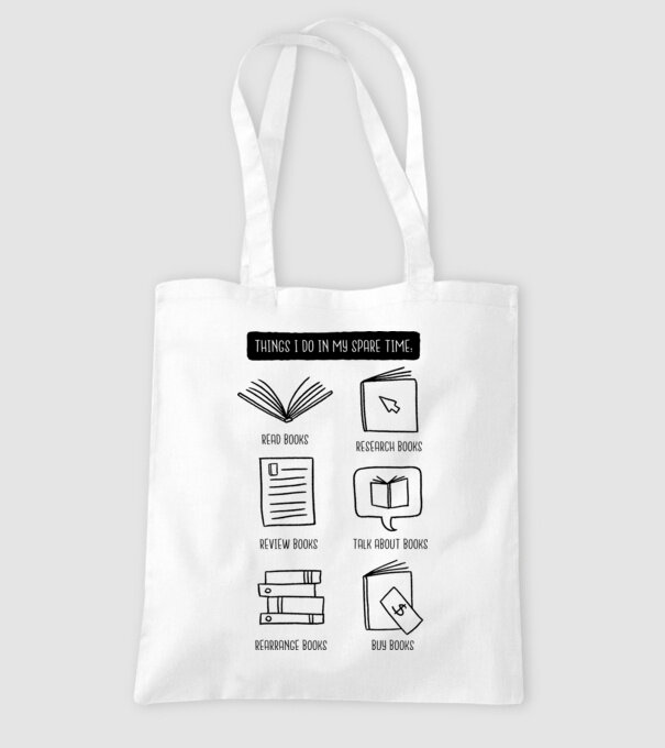 Program de timp liber - Citit model alb pe tricou