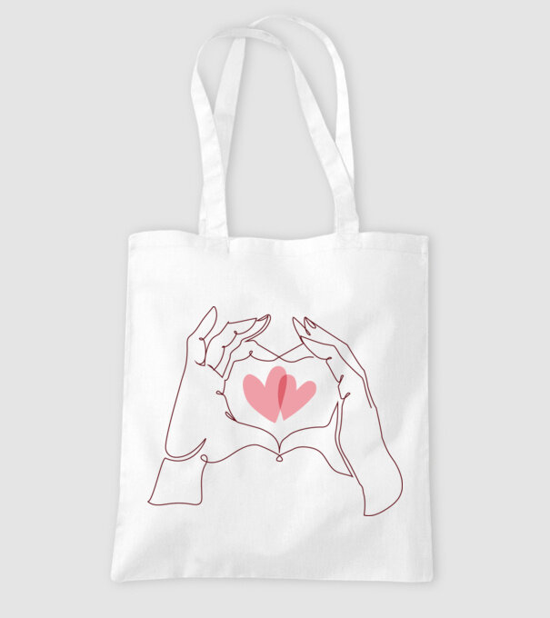 Dragoste Valentine inimă model alb pe tricou