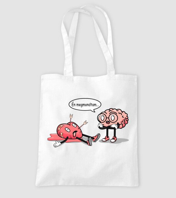 Inimă frântă - Terapie creier vs inimă model alb pe tricou