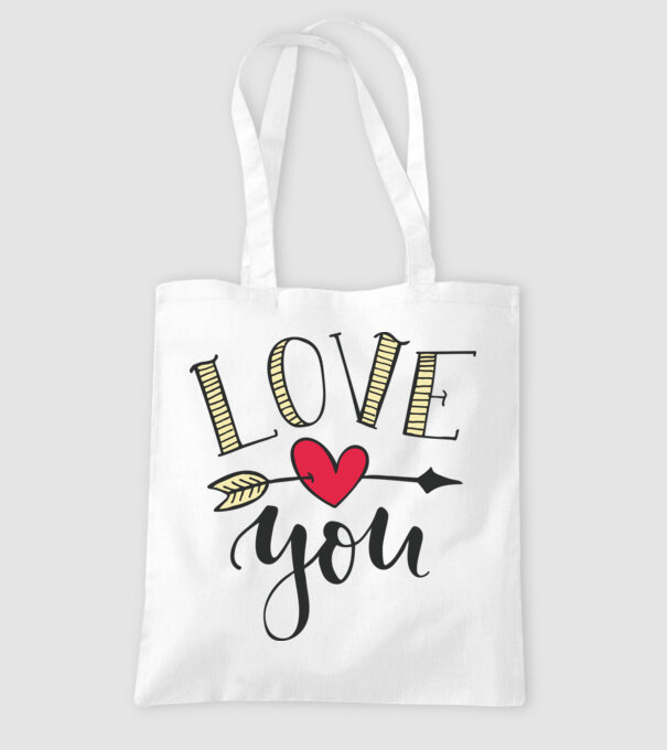 'Te iubesc tricou pentru Valentine''s Day' model alb pe tricou