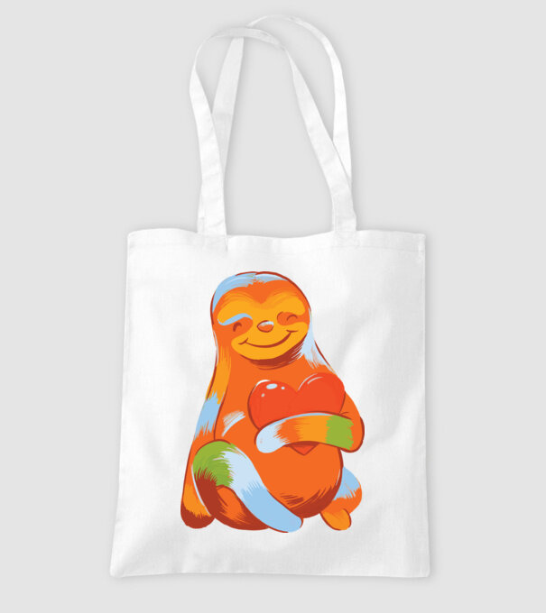 Leneș colorat model alb pe tricou