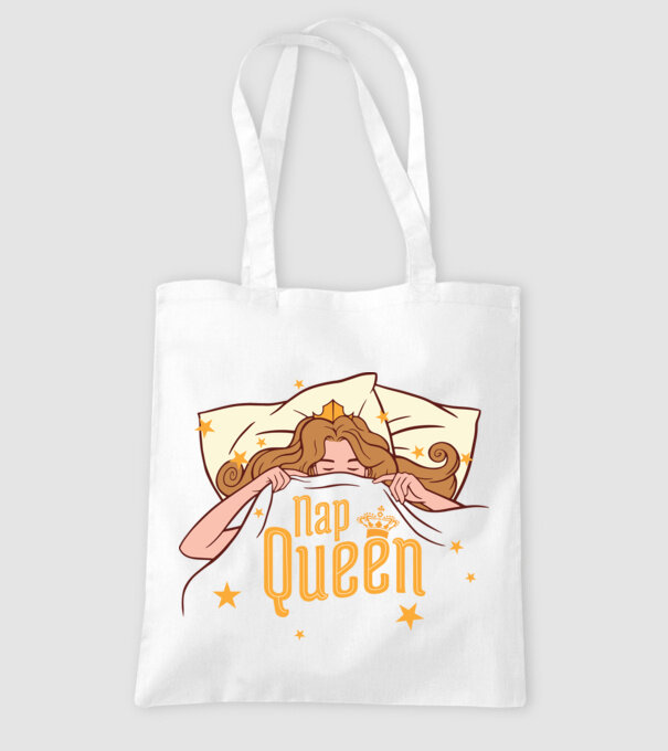 Regina somnului model alb pe tricou