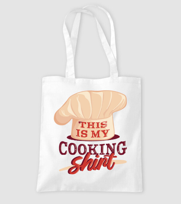 This is my Cooking Shirt model alb pe tricou