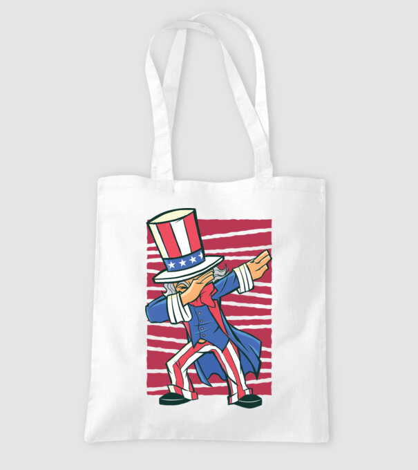 Uncle Sam DAB model alb pe tricou