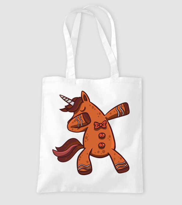 Unicorn turtă dulce DAB model alb pe tricou