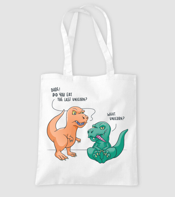 Tricou cu Dinozaur amuzant model alb pe tricou