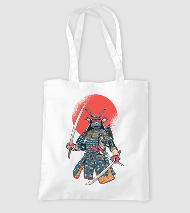 Vintage Samurai tricou arte marțiale orientale model alb pe tricou