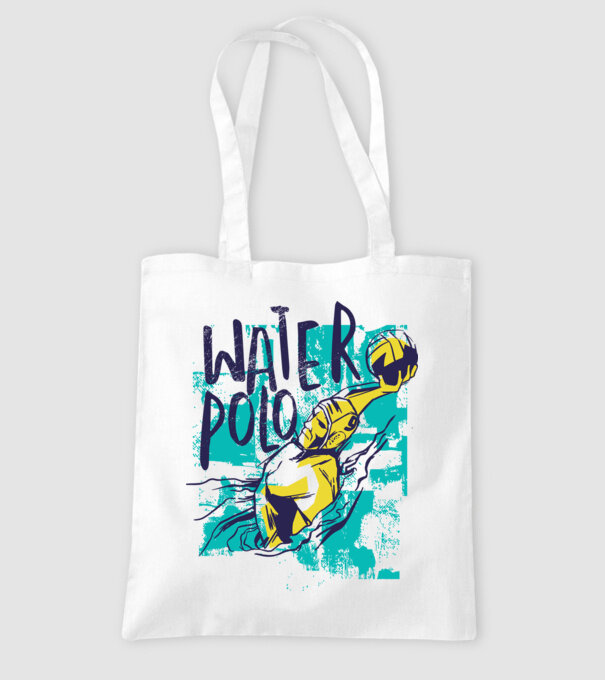 Polo pe apă model alb pe tricou
