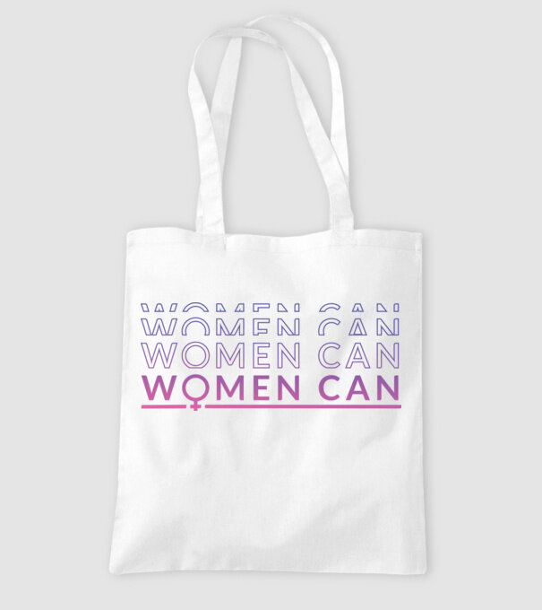 Women Can Ziua femeii model alb pe tricou